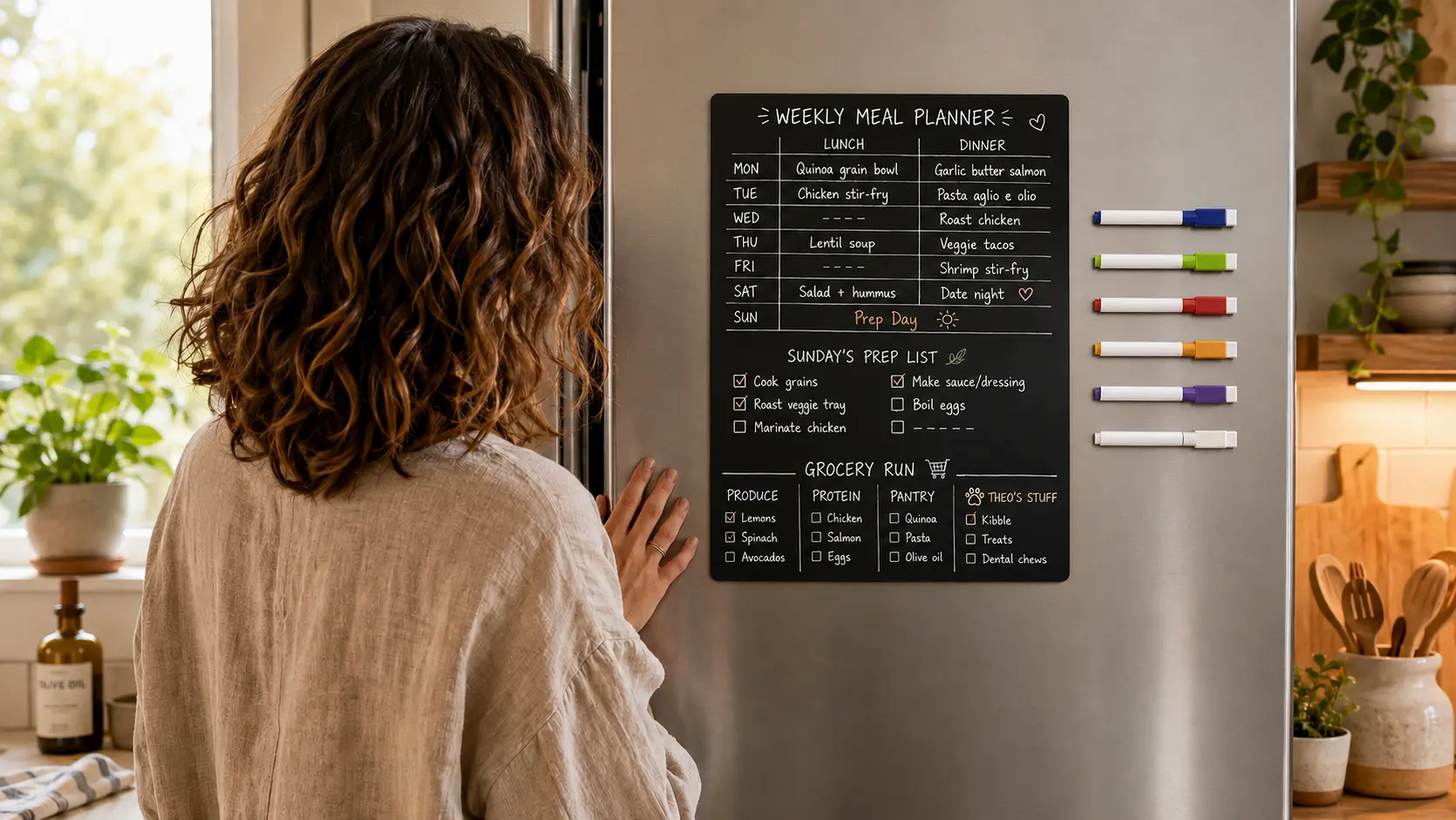 magnetic fridge board