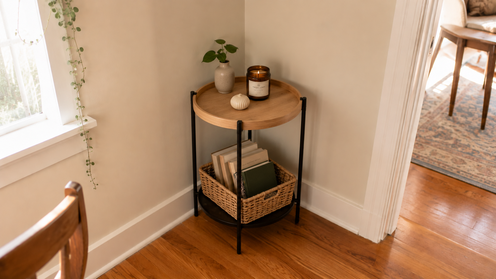 What Interior Designers Look for When Choosing a Side Table (It's Not What You Think) corner side table for cozy home
