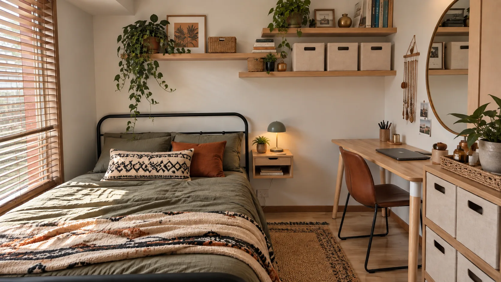 make a small bedroom look bigger tips